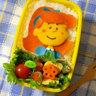 キャラ弁☆スヌーピー　赤毛の女の子のお弁当♪